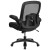 Flash Furniture BT-20180-LEA-GG Big & Tall 500 lb. Black Mesh/LeatherSoft Executive Ergonomic Office Chair with Adjustable Lumbar addl-7
