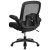 Flash Furniture BT-20180-LEA-GG Big & Tall 500 lb. Black Mesh/LeatherSoft Executive Ergonomic Office Chair with Adjustable Lumbar addl-7