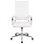 Flash Furniture BT-20595H-1-WH-GG High Back White LeatherSoft Contemporary Ribbed Executive Swivel Office Chair addl-10