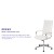 Flash Furniture BT-20595H-1-WH-GG High Back White LeatherSoft Contemporary Ribbed Executive Swivel Office Chair addl-4