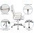 Flash Furniture BT-20595H-1-WH-GG High Back White LeatherSoft Contemporary Ribbed Executive Swivel Office Chair addl-5