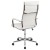 Flash Furniture BT-20595H-1-WH-GG High Back White LeatherSoft Contemporary Ribbed Executive Swivel Office Chair addl-7