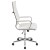 Flash Furniture BT-20595H-1-WH-GG High Back White LeatherSoft Contemporary Ribbed Executive Swivel Office Chair addl-9