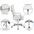 Flash Furniture BT-20595H-2-WH-GG High Back White LeatherSoft Contemporary Panel Executive Swivel Office Chair addl-5
