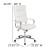 Flash Furniture BT-20595H-2-WH-GG High Back White LeatherSoft Contemporary Panel Executive Swivel Office Chair addl-6