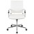 Flash Furniture BT-20595M-1-WH-GG Mid-Back White LeatherSoft Contemporary Ribbed Executive Swivel Office Chair addl-10