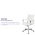 Flash Furniture BT-20595M-1-WH-GG Mid-Back White LeatherSoft Contemporary Ribbed Executive Swivel Office Chair addl-4