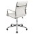 Flash Furniture BT-20595M-1-WH-GG Mid-Back White LeatherSoft Contemporary Ribbed Executive Swivel Office Chair addl-7