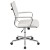 Flash Furniture BT-20595M-1-WH-GG Mid-Back White LeatherSoft Contemporary Ribbed Executive Swivel Office Chair addl-9