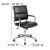 Flash Furniture BT-20595M-2-BK-GG Mid-Back Black LeatherSoft Contemporary Panel Executive Swivel Office Chair addl-6