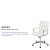 Flash Furniture BT-20595M-2-WH-GG Mid-Back White LeatherSoft Contemporary Panel Executive Swivel Office Chair addl-4