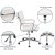 Flash Furniture BT-20595M-2-WH-GG Mid-Back White LeatherSoft Contemporary Panel Executive Swivel Office Chair addl-5