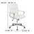 Flash Furniture BT-20595M-2-WH-GG Mid-Back White LeatherSoft Contemporary Panel Executive Swivel Office Chair addl-6