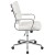 Flash Furniture BT-20595M-2-WH-GG Mid-Back White LeatherSoft Contemporary Panel Executive Swivel Office Chair addl-9