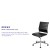 Flash Furniture BT-20595M-NA-BK-GG Mid-Back Armless Black LeatherSoft Contemporary Ribbed Executive Swivel Office Chair addl-4