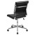 Flash Furniture BT-20595M-NA-BK-GG Mid-Back Armless Black LeatherSoft Contemporary Ribbed Executive Swivel Office Chair addl-7