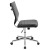 Flash Furniture BT-20595M-NA-BK-GG Mid-Back Armless Black LeatherSoft Contemporary Ribbed Executive Swivel Office Chair addl-9