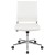 Flash Furniture BT-20595M-NA-WH-GG Mid-Back Armless White LeatherSoft Contemporary Ribbed Executive Swivel Office Chair addl-10