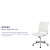 Flash Furniture BT-20595M-NA-WH-GG Mid-Back Armless White LeatherSoft Contemporary Ribbed Executive Swivel Office Chair addl-4