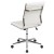Flash Furniture BT-20595M-NA-WH-GG Mid-Back Armless White LeatherSoft Contemporary Ribbed Executive Swivel Office Chair addl-7