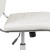 Flash Furniture BT-20595M-NA-WH-GG Mid-Back Armless White LeatherSoft Contemporary Ribbed Executive Swivel Office Chair addl-8