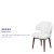 Flash Furniture BT-2-WH-GG Comfort Back Series White LeatherSoft Side Reception Chair with Walnut Legs addl-3