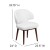 Flash Furniture BT-2-WH-GG Comfort Back Series White LeatherSoft Side Reception Chair with Walnut Legs addl-5