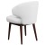 Flash Furniture BT-2-WH-GG Comfort Back Series White LeatherSoft Side Reception Chair with Walnut Legs addl-6
