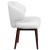 Flash Furniture BT-2-WH-GG Comfort Back Series White LeatherSoft Side Reception Chair with Walnut Legs addl-8