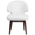 Flash Furniture BT-2-WH-GG Comfort Back Series White LeatherSoft Side Reception Chair with Walnut Legs addl-9