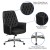 Flash Furniture BT-444-MID-BK-GG Mid-Back Traditional Tufted Black LeatherSoft Executive Swivel Office Chair with Arms addl-5