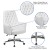Flash Furniture BT-444-MID-WH-GG Mid-Back Traditional Tufted White LeatherSoft Executive Swivel Office Chair with Arms addl-5