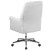 Flash Furniture BT-444-MID-WH-GG Mid-Back Traditional Tufted White LeatherSoft Executive Swivel Office Chair with Arms addl-7
