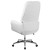 Flash Furniture BT-444-WH-GG Rochelle High Back Traditional Tufted White LeatherSoft Executive Swivel Office Chair with Arms addl-7