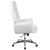 Flash Furniture BT-444-WH-GG Rochelle High Back Traditional Tufted White LeatherSoft Executive Swivel Office Chair with Arms addl-9
