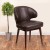 Flash Furniture BT-4-BN-GG Comfort Back Series Brown LeatherSoft Side Reception Chair with Walnut Legs addl-1