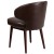 Flash Furniture BT-4-BN-GG Comfort Back Series Brown LeatherSoft Side Reception Chair with Walnut Legs addl-5