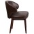 Flash Furniture BT-4-BN-GG Comfort Back Series Brown LeatherSoft Side Reception Chair with Walnut Legs addl-7