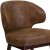 Flash Furniture BT-5-BOM-GG Comfort Back Series Bomber Jacket Microfiber Side Reception Chair with Walnut Legs addl-7