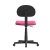 Flash Furniture BT-698-DKPINK-GG Low Back Dark Pink Adjustable Student Swivel Task Office Chair with Padded Mesh Seat and Back addl-5