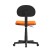 Flash Furniture BT-698-LTORNG-GG Low Back Light Orange Adjustable Student Swivel Task Office Chair with Padded Mesh Seat and Back addl-5