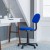 Flash Furniture BT-698-RYLBL-GG Low Back Royal Blue Adjustable Student Swivel Task Office Chair with Padded Mesh Seat and Back addl-1
