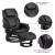 Flash Furniture BT-70222-BK-FLAIR-GG Contemporary Black LeatherSoft Multi-Position Recliner and Ottoman with Swivel Mahogany Wood Base addl-5