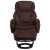 Flash Furniture BT-70222-MIC-FLAIR-GG Contemporary Brown Microfiber Multi-Position Recliner and Ottoman with Swivel Mahogany Wood Base addl-8