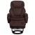 Flash Furniture BT-70222-MIC-FLAIR-GG Contemporary Brown Microfiber Multi-Position Recliner and Ottoman with Swivel Mahogany Wood Base addl-8