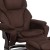 Flash Furniture BT-70222-MIC-FLAIR-GG Contemporary Brown Microfiber Multi-Position Recliner and Ottoman with Swivel Mahogany Wood Base addl-9
