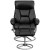 Flash Furniture BT-70230-BK-CIR-GG Contemporary Black LeatherSoft Multi-Position Recliner and Ottoman with Metal Base addl-5