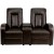 Flash Furniture BT-70259-2-BRN-GG 2-Seat Reclining Brown LeatherSoft Theater Seating Unit with Cup Holders addl-4