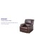 Flash Furniture BT-70597-1-BN-GG Harmony Series Brown LeatherSoft Recliner addl-3