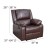 Flash Furniture BT-70597-1-BN-GG Harmony Series Brown LeatherSoft Recliner addl-5